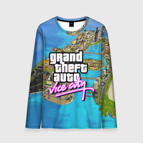 Мужской лонгслив 3D с принтом GRAND THEFT AUTO:VICE CITY в Петрозаводске, 100% полиэстер | длинные рукава, круглый вырез горловины, полуприлегающий силуэт | grand theft auto 2 | grand theft auto 3 | grand theft auto v | grand theft auto: san andreas | grand theft auto: vice city | gta 5 | gta online | gta v | город | игры