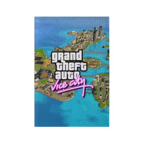 Обложка для паспорта матовая кожа с принтом GRAND THEFT AUTO:VICE CITY в Петрозаводске, натуральная матовая кожа | размер 19,3 х 13,7 см; прозрачные пластиковые крепления | grand theft auto 2 | grand theft auto 3 | grand theft auto v | grand theft auto: san andreas | grand theft auto: vice city | gta 5 | gta online | gta v | город | игры