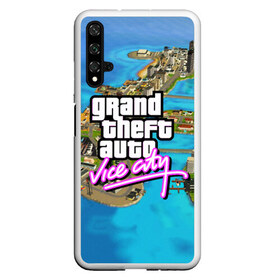 Чехол для Honor 20 с принтом GRAND THEFT AUTOVICE CITY в Петрозаводске, Силикон | Область печати: задняя сторона чехла, без боковых панелей | grand theft auto 2 | grand theft auto 3 | grand theft auto v | grand theft auto: san andreas | grand theft auto: vice city | gta 5 | gta online | gta v | город | игры