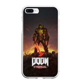 Чехол для iPhone 7Plus/8 Plus матовый с принтом DOOM ETERNAL в Петрозаводске, Силикон | Область печати: задняя сторона чехла, без боковых панелей | doom | doom eternal | eternal | дум | дуум