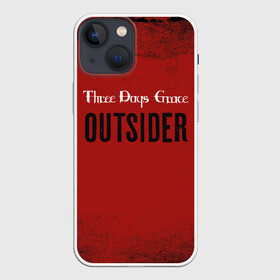 Чехол для iPhone 13 mini с принтом Three days grace. Outsider в Петрозаводске,  |  | Тематика изображения на принте: days | grace | outsider | three | аутсайдер