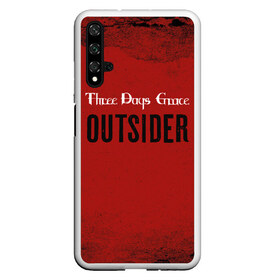 Чехол для Honor 20 с принтом Three days grace Outsider в Петрозаводске, Силикон | Область печати: задняя сторона чехла, без боковых панелей | Тематика изображения на принте: days | grace | outsider | three | аутсайдер