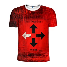 Мужская футболка 3D спортивная с принтом Three Days Grace в Петрозаводске, 100% полиэстер с улучшенными характеристиками | приталенный силуэт, круглая горловина, широкие плечи, сужается к линии бедра | days | grace | three | альтернативный | группа | метал | ню метал | пост гранж | рок | хард рок