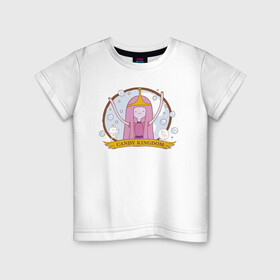 Детская футболка хлопок с принтом Candy kingdom в Петрозаводске, 100% хлопок | круглый вырез горловины, полуприлегающий силуэт, длина до линии бедер | adventure time | finn the human | jake the dog | vdzajul | джейк | лич | марселин | ооо | рикардио | снежный король | финн | финн парнишка