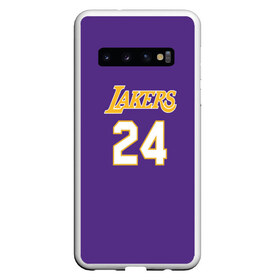 Чехол для Samsung Galaxy S10 с принтом Los Angeles Lakers Kobe Brya в Петрозаводске, Силикон | Область печати: задняя сторона чехла, без боковых панелей | basketball | espn | kobe | kobe bryant | kobe bryant death | kobe bryant tribute | lakers | los angeles lakers | nba