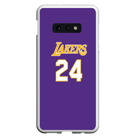 Чехол для Samsung S10E с принтом Los Angeles Lakers Kobe Brya в Петрозаводске, Силикон | Область печати: задняя сторона чехла, без боковых панелей | basketball | espn | kobe | kobe bryant | kobe bryant death | kobe bryant tribute | lakers | los angeles lakers | nba