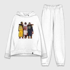 Женский костюм хлопок Oversize с принтом Bryant, Jordan, James в Петрозаводске,  |  | basketball | black | bryant | bulls | chicago | game | james | jordan | kobe | lakers | lebron | los angeles | mamba | nba | rip | slam dunk | t | баскетбол | баскетболист | брайант | браянт | джеймс | джордан | игрок | коби | леброн | лейкерс |