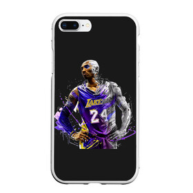 Чехол для iPhone 7Plus/8 Plus матовый с принтом Kobe Bryant в Петрозаводске, Силикон | Область печати: задняя сторона чехла, без боковых панелей | 08 | 24 | 8 | angeles | basketball | bryant | gigi | goat | kobe | lakers | legend | los | mamba | rip | sport | баскетбол | брайант | коби | легенда | мамба | роспись | спорт