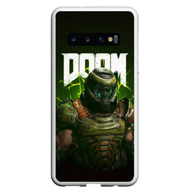 Чехол для Samsung Galaxy S10 с принтом Doom Eternal в Петрозаводске, Силикон | Область печати: задняя сторона чехла, без боковых панелей | Тематика изображения на принте: doom | doom 2016 | doom 2020 | doom eternal | doomguy | дум | дум 2020 | дум вечен | дум етернал | дум этернал | думгай