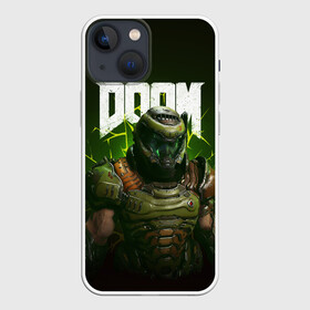 Чехол для iPhone 13 mini с принтом Doom Eternal в Петрозаводске,  |  | Тематика изображения на принте: doom | doom 2016 | doom 2020 | doom eternal | doomguy | дум | дум 2020 | дум вечен | дум етернал | дум этернал | думгай