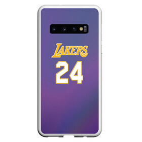 Чехол для Samsung Galaxy S10 с принтом Los Angeles Lakers Kobe Brya в Петрозаводске, Силикон | Область печати: задняя сторона чехла, без боковых панелей | basketball | espn | kobe | kobe bryant | kobe bryant death | kobe bryant tribute | lakers | los angeles lakers | nba