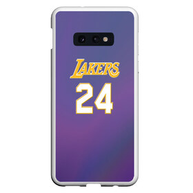 Чехол для Samsung S10E с принтом Los Angeles Lakers Kobe Brya в Петрозаводске, Силикон | Область печати: задняя сторона чехла, без боковых панелей | basketball | espn | kobe | kobe bryant | kobe bryant death | kobe bryant tribute | lakers | los angeles lakers | nba