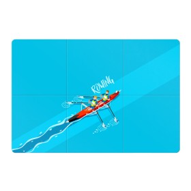 Магнитный плакат 3Х2 с принтом Rowers в Петрозаводске, Полимерный материал с магнитным слоем | 6 деталей размером 9*9 см | rowing | sport | байдарки | гребец | гребцы | лодки | лодочный спорт | спорт | спортсмен | спортсмены