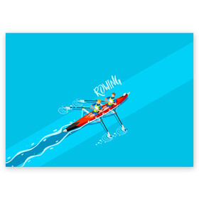 Поздравительная открытка с принтом Rowers в Петрозаводске, 100% бумага | плотность бумаги 280 г/м2, матовая, на обратной стороне линовка и место для марки
 | Тематика изображения на принте: rowing | sport | байдарки | гребец | гребцы | лодки | лодочный спорт | спорт | спортсмен | спортсмены
