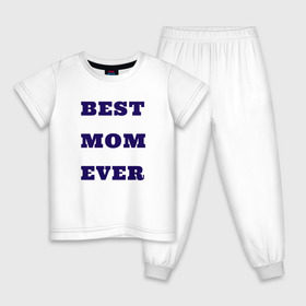 Детская пижама хлопок с принтом Самая лучшая мама в Петрозаводске, 100% хлопок |  брюки и футболка прямого кроя, без карманов, на брюках мягкая резинка на поясе и по низу штанин
 | 8 марта | the best | беременная | будущая мама | восьмое марта | день мамы | мама | мамочка | подарок жене | подарок маме | самая лучшая мама | футболка мама