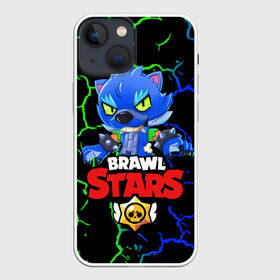 Чехол для iPhone 13 mini с принтом BRAWL STARS LEON WOLF в Петрозаводске,  |  | brawlstars | crow | dyna | dynamike | leon | leonskin | mike | mr p | sally | shark | битваогней | бравлстарc | бравлстарз | динамайк | игра | игры | леон | мистер пи | мультик | старз