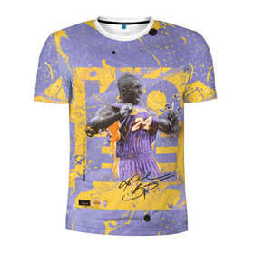 Мужская футболка 3D спортивная с принтом Kobe Bryant в Петрозаводске, 100% полиэстер с улучшенными характеристиками | приталенный силуэт, круглая горловина, широкие плечи, сужается к линии бедра | angeles | bryant | kobe | lakers | los | nba | баскетбольный | клуб