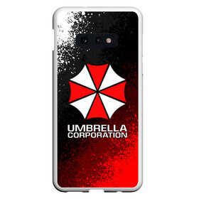 Чехол для Samsung S10E с принтом UMBRELLA CORP в Петрозаводске, Силикон | Область печати: задняя сторона чехла, без боковых панелей | ada wong | biohazard | leon | nemesis | project resistance | raccoon city | re2 | resident evil 2 | rpd | stars | umbrella | ада вонг | амбрелла | немесис | ужасы