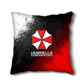 Подушка 3D с принтом UMBRELLA CORP в Петрозаводске, наволочка – 100% полиэстер, наполнитель – холлофайбер (легкий наполнитель, не вызывает аллергию). | состоит из подушки и наволочки. Наволочка на молнии, легко снимается для стирки | ada wong | biohazard | leon | nemesis | project resistance | raccoon city | re2 | resident evil 2 | rpd | stars | umbrella | ада вонг | амбрелла | немесис | ужасы