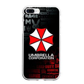 Чехол для iPhone 7Plus/8 Plus матовый с принтом RESIDENT EVIL (UMBRELLA CORP) в Петрозаводске, Силикон | Область печати: задняя сторона чехла, без боковых панелей | ada wong | biohazard | leon | nemesis | project resistance | raccoon city | re | re3 | resident evil | resident evil 3 | rpd | stars | umbrella | ада вонг | амбрелла | немезис | ужасы