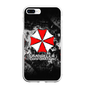 Чехол для iPhone 7Plus/8 Plus матовый с принтом UMBRELLA CORP в Петрозаводске, Силикон | Область печати: задняя сторона чехла, без боковых панелей | ada wong | biohazard | leon | nemesis | project resistance | raccoon city | re2 | resident evil 2 | rpd | stars | umbrella | ада вонг | амбрелла | немесис | ужасы