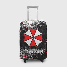 Чехол для чемодана 3D с принтом UMBRELLA CORP | АМБРЕЛЛА КОРП (Z) в Петрозаводске, 86% полиэфир, 14% спандекс | двустороннее нанесение принта, прорези для ручек и колес | ada wong | biohazard | leon | nemesis | project resistance | raccoon city | re2 | resident evil 2 | rpd | stars | umbrella | ада вонг | амбрелла | немесис | ужасы