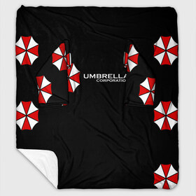 Плед с рукавами с принтом Umbrella Corporation в Петрозаводске, 100% полиэстер | Закругленные углы, все края обработаны. Ткань не мнется и не растягивается. Размер 170*145 | апокалипсис | зла | зомби | обитель | твирус