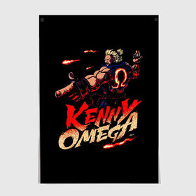 Постер с принтом Kenny Omega Street Fighter в Петрозаводске, 100% бумага
 | бумага, плотность 150 мг. Матовая, но за счет высокого коэффициента гладкости имеет небольшой блеск и дает на свету блики, но в отличии от глянцевой бумаги не покрыта лаком | kennyomega aew streetfighter