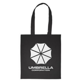 Сумка 3D повседневная с принтом Umbrella Corporation в Петрозаводске, 100% полиэстер | Плотность: 200 г/м2; Размер: 34×35 см; Высота лямок: 30 см | corporation | umbrella | umbrella corporation | амбрела | амбрелла корпорейшн | военная корпорация | корпорация | фармацевтическая корпорация