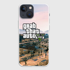 Чехол для iPhone 13 mini с принтом Grand Theft Auto 5 в Петрозаводске,  |  | grand theft auto 2 | grand theft auto 3 | grand theft auto v | grand theft auto: san andreas | grand theft auto: vice city | gta 1 | gta 2 | gta 3 | gta 4 | gta 5 | gta online | gta v | город | игры