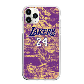 Чехол для iPhone 11 Pro Max матовый с принтом Kobe Bryant в Петрозаводске, Силикон |  | angeles | bryant | kobe | lakers | los | nba | баскетбольный | клуб