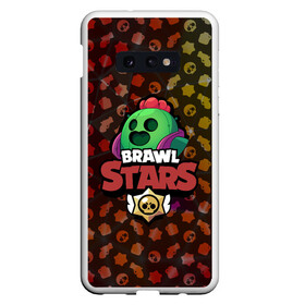 Чехол для Samsung S10E с принтом BRAWL STARSSPIKE в Петрозаводске, Силикон | Область печати: задняя сторона чехла, без боковых панелей | 8 bit | bibi | brawl stars | brock | bull | crow | dinomike | el primo | leon | mobile game | nita | poko | ricochet | stars | tara | бравл старс | ворон | леон | мобильные игры