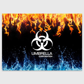 Поздравительная открытка с принтом UMBRELLA CORPORATION в Петрозаводске, 100% бумага | плотность бумаги 280 г/м2, матовая, на обратной стороне линовка и место для марки
 | Тематика изображения на принте: biohazard | biohazard 7 | crocodile | fang | game | hand | monster | new umbrella | resident evil | resident evil 7 | umbrella | umbrella corp | umbrella corporation | zombie | обитель