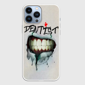 Чехол для iPhone 13 Pro Max с принтом Dentist в Петрозаводске,  |  | blood | dentist | teeth | губы | день стоматолога | зубной | зубы | кровь | подарок | стоматолог