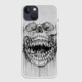 Чехол для iPhone 13 с принтом Dentist skull в Петрозаводске,  |  | blood | dentist | skull | teeth | губы | дантист | день стоматолога | зубной | зубы | кровь | подарок | стоматолог | череп