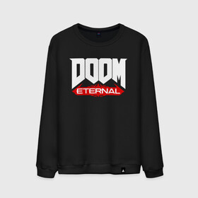 Мужской свитшот хлопок с принтом DOOM в Петрозаводске, 100% хлопок |  | doom | doom eternal | дум