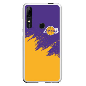 Чехол для Honor P Smart Z с принтом LA LAKERS в Петрозаводске, Силикон | Область печати: задняя сторона чехла, без боковых панелей | Тематика изображения на принте: america | basketball | kobe bryant | la | la lakers | lakers | los angeles lakers | nba | usa | баскетбол | кобе брайант | лос анджелес лейкерс | нба | сша