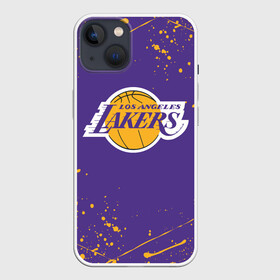 Чехол для iPhone 13 с принтом LA LAKERS в Петрозаводске,  |  | america | basketball | kobe bryant | la | la lakers | lakers | los angeles lakers | nba | usa | баскетбол | кобе брайант | лос анджелес лейкерс | нба | сша