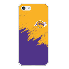 Чехол для iPhone 5/5S матовый с принтом LA LAKERS в Петрозаводске, Силикон | Область печати: задняя сторона чехла, без боковых панелей | america | basketball | kobe bryant | la | la lakers | lakers | los angeles lakers | nba | usa | баскетбол | кобе брайант | лос анджелес лейкерс | нба | сша