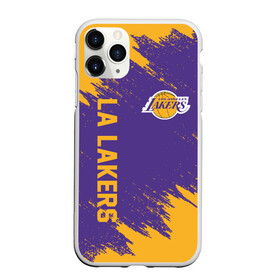 Чехол для iPhone 11 Pro матовый с принтом LA LAKERS в Петрозаводске, Силикон |  | america | basketball | kobe bryant | la | la lakers | lakers | los angeles lakers | nba | usa | баскетбол | кобе брайант | лос анджелес лейкерс | нба | сша