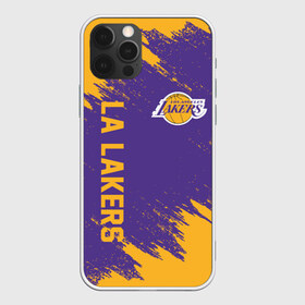 Чехол для iPhone 12 Pro Max с принтом LA LAKERS в Петрозаводске, Силикон |  | Тематика изображения на принте: america | basketball | kobe bryant | la | la lakers | lakers | los angeles lakers | nba | usa | баскетбол | кобе брайант | лос анджелес лейкерс | нба | сша