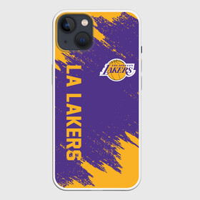 Чехол для iPhone 13 с принтом LA LAKERS в Петрозаводске,  |  | america | basketball | kobe bryant | la | la lakers | lakers | los angeles lakers | nba | usa | баскетбол | кобе брайант | лос анджелес лейкерс | нба | сша