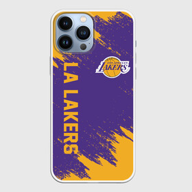 Чехол для iPhone 13 Pro Max с принтом LA LAKERS в Петрозаводске,  |  | Тематика изображения на принте: america | basketball | kobe bryant | la | la lakers | lakers | los angeles lakers | nba | usa | баскетбол | кобе брайант | лос анджелес лейкерс | нба | сша