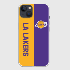 Чехол для iPhone 13 с принтом LA LAKERS в Петрозаводске,  |  | america | basketball | kobe bryant | la | la lakers | lakers | los angeles lakers | nba | usa | баскетбол | кобе брайант | лос анджелес лейкерс | нба | сша