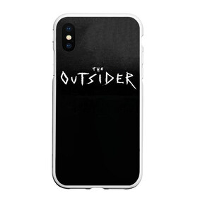 Чехол для iPhone XS Max матовый с принтом The Outsider в Петрозаводске, Силикон | Область печати: задняя сторона чехла, без боковых панелей | king | outsider | stephen | stephen king | кинг | книга | роман | сериал | стивен | стивен кинг | чужак