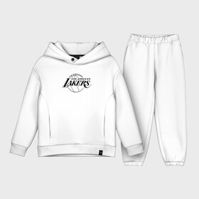 Детский костюм хлопок Oversize с принтом LA LAKERS в Петрозаводске,  |  | america | basketball | kobe bryant | la | la lakers | lakers | los angeles lakers | nba | usa | баскетбол | кобе брайант | лос анджелес лейкерс | нба | сша