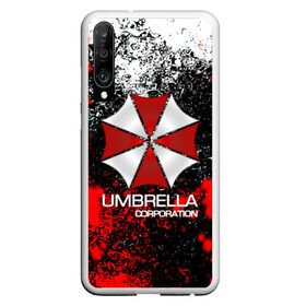 Чехол для Honor P30 с принтом UMBRELLA CORP в Петрозаводске, Силикон | Область печати: задняя сторона чехла, без боковых панелей | biohazard | biohazard 7 | crocodile | fang | game | hand | monster | new umbrella | resident evil | resident evil 7 | umbrella | umbrella corp | umbrella corporation | zombie | обитель