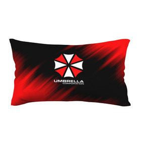 Подушка 3D антистресс с принтом Umbrella Corporation в Петрозаводске, наволочка — 100% полиэстер, наполнитель — вспененный полистирол | состоит из подушки и наволочки на молнии | corp | corporation | resident evil | umbrella | umbrella corporation | зомби апокалипсис | зонт | игра