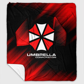 Плед с рукавами с принтом Umbrella Corporation в Петрозаводске, 100% полиэстер | Закругленные углы, все края обработаны. Ткань не мнется и не растягивается. Размер 170*145 | corp | corporation | resident evil | umbrella | umbrella corporation | зомби апокалипсис | зонт | игра