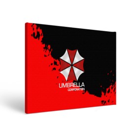 Холст прямоугольный с принтом UMBRELLA CORP в Петрозаводске, 100% ПВХ |  | biohazard | biohazard 7 | crocodile | fang | game | hand | monster | new umbrella | resident evil | resident evil 7 | umbrella | umbrella corp | umbrella corporation | zombie | обитель